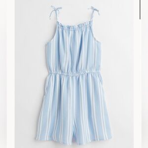 Light blue/striped Romper for girls